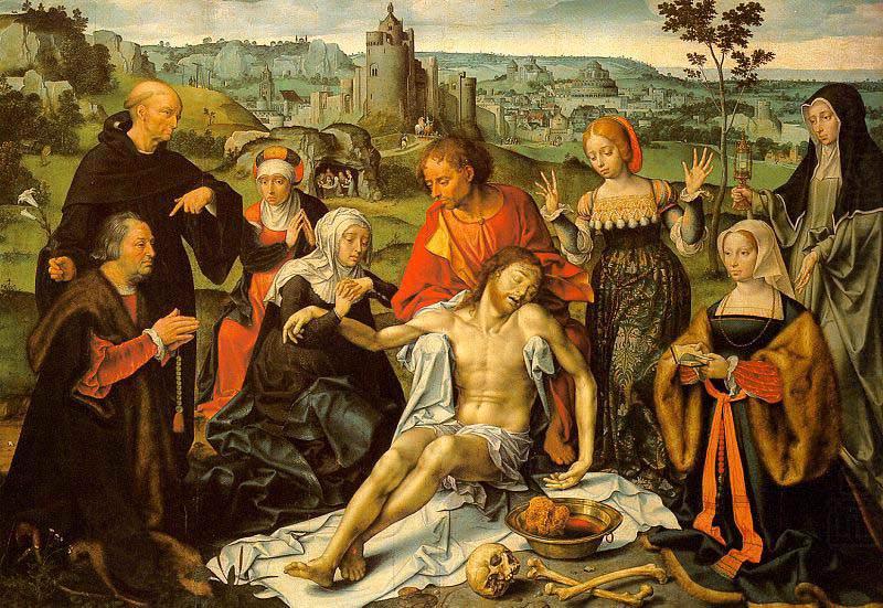Joos van cleve Altarpiece of the Lamentation china oil painting image
